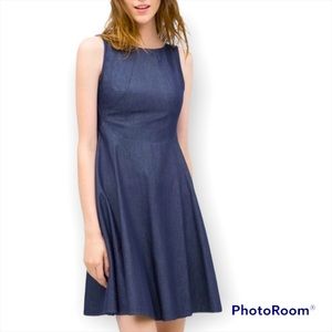 ZARA Z-1975 Basic Denim Couture Sleeveless Dress